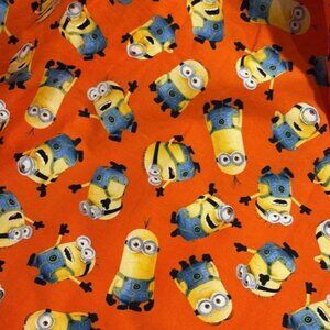 Playful Minions Orange Fabric